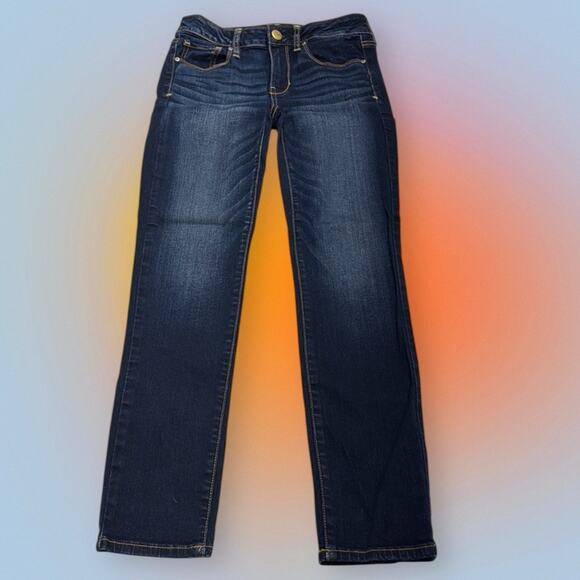 AMERICAN EAGLE Women’s 2 Short SKINNY Blue Jeans - Picture 2 of 4